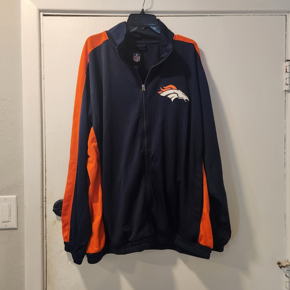 NFL Navy and Orange Windbreaker Jacket